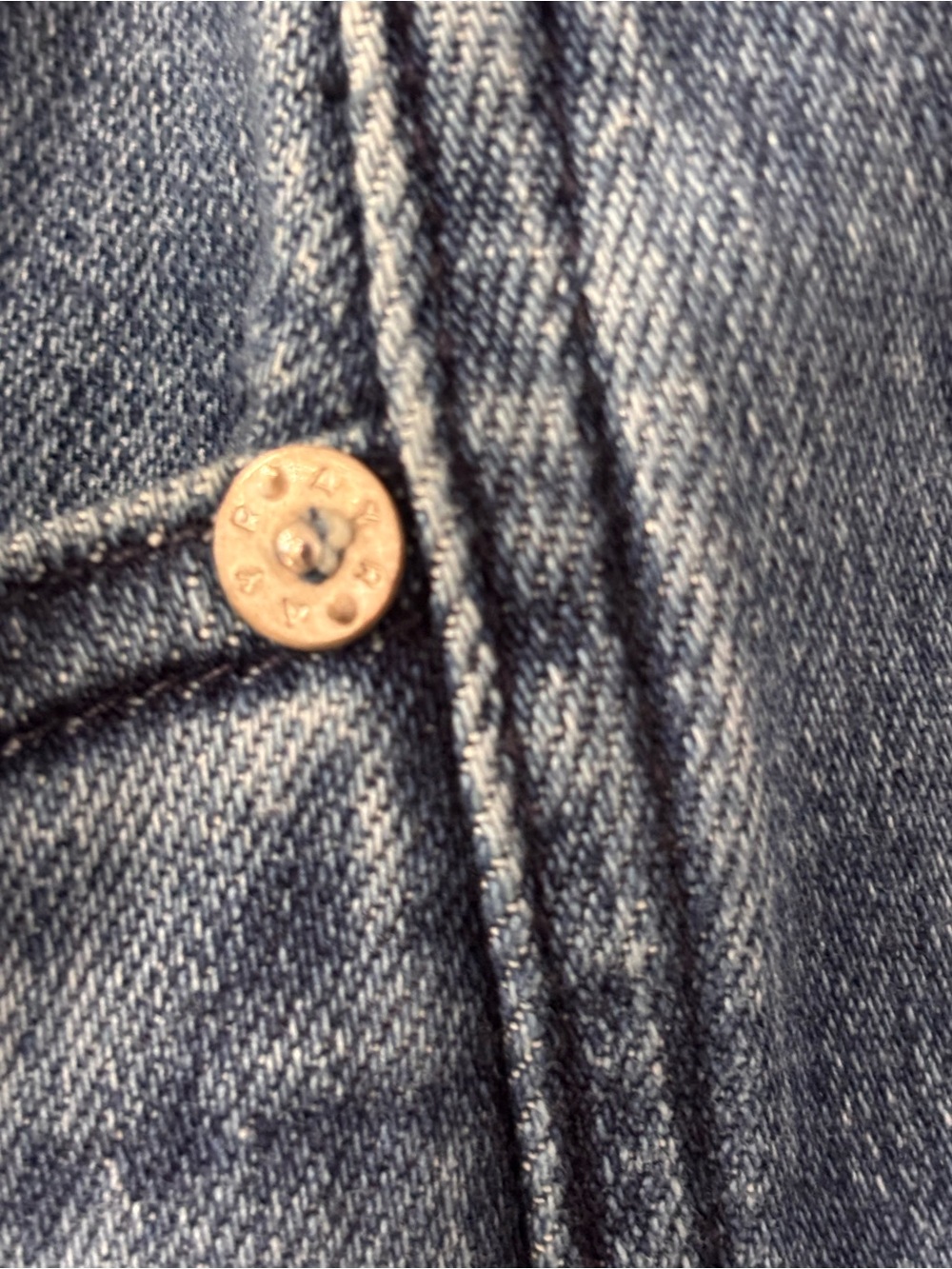 🔵⚪️AYR Indigo Straight-Leg Jeans with Raw Hem - Picture 6 of 15